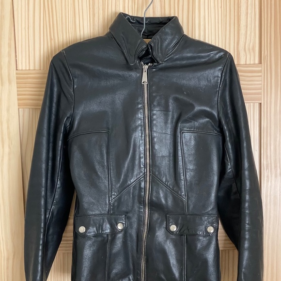 Vintage 80s Motorcycle Jacket | Women CAFE RACER Jacket | 80s Biker Jacket XSML - Picture 6 of 9